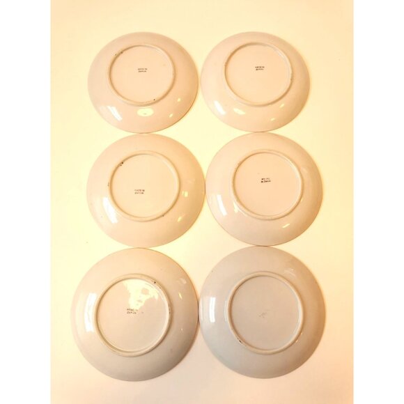 Set of 6- 1950s MADE IN JAPAN Lusterware Plates | Windmill Countryside Scenic - Picture 5 of 11